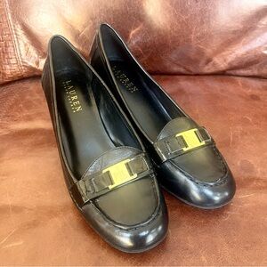 Ralph Lauren Classy Iconic Leather Pumps In Size 7.5